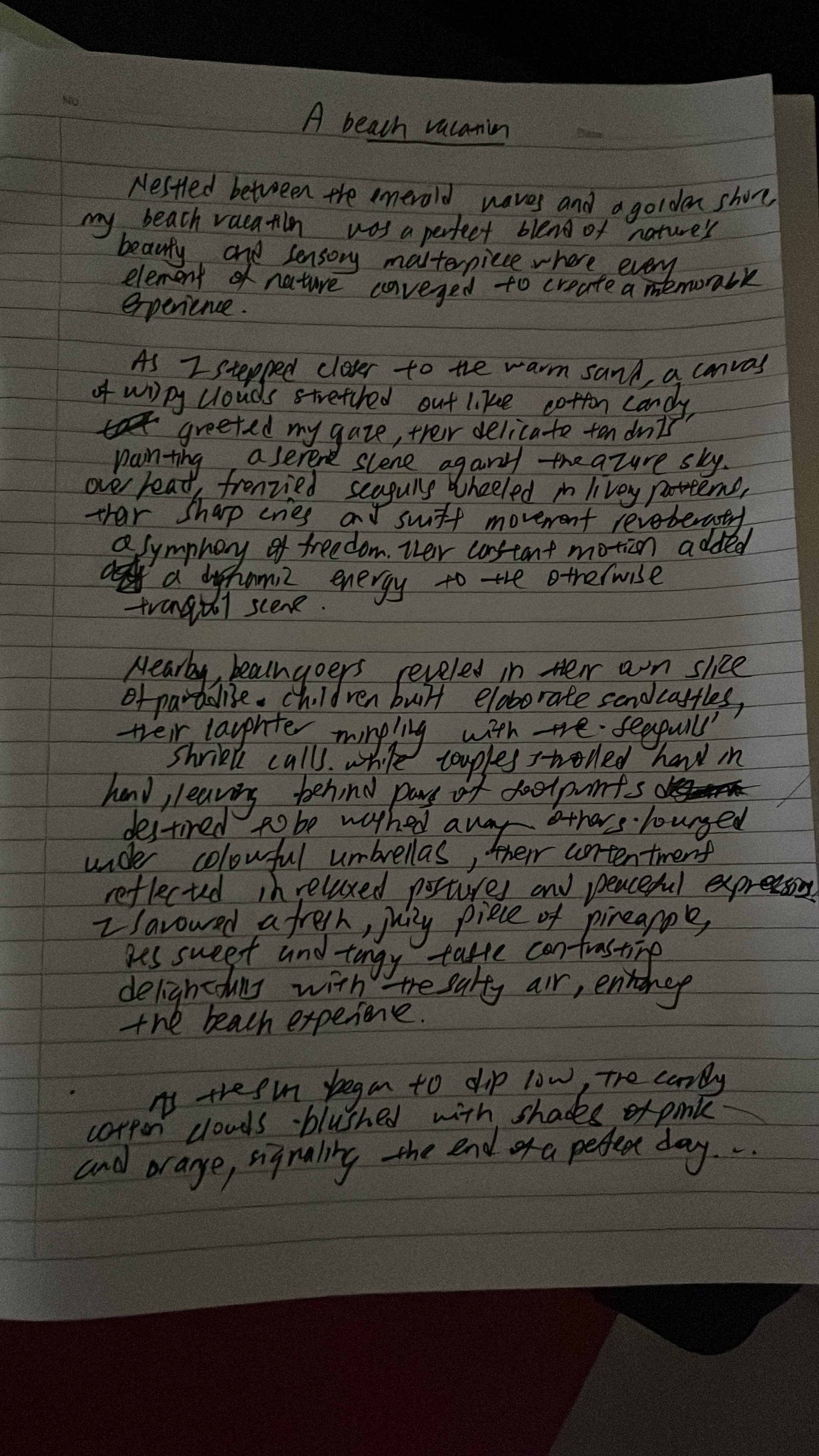 [Mastering English Writing ️] A Beach Vacation | Facilitator Bryan ...